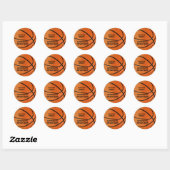 Basketball Geburtstagsparty Gunst Sticker (Blatt)