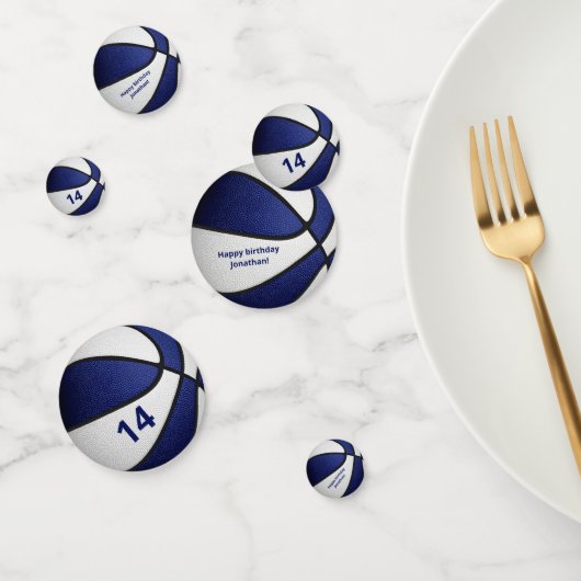 Basketball-Geburtstagsparty mit blauen Jungs Konfetti (Gruppe)