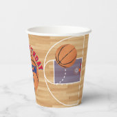Basketball Geburtstagsparty Pappbecher (Rückseite)