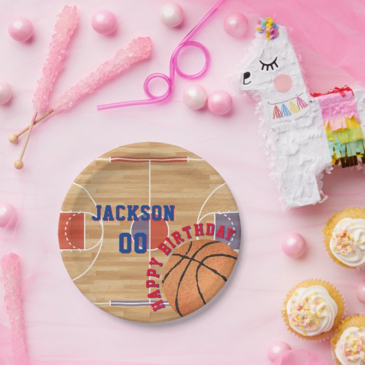 Basketball Geburtstagsparty Pappteller (Party)