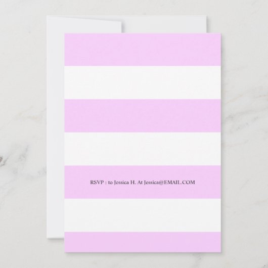 Basketball Geburtstagsparty Pink Einladung (Rückseite)