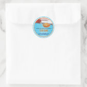 Basketball Geburtstagsparty Stickers (Tasche)