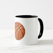 Basketball Geburtstagsparty Thema Tasse (VorderseiteRechts)