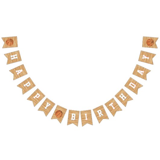 Basketball Geburtstagsparty Wimpelkette (Alle)