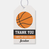 Basketball Gefallen Tag Geschenkanhänger (Vorderseite)