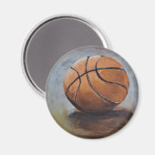 Basketball gefällig? magnet (Vorderseite/Rückseite)