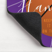 Basketball Gel Mouse Pad Lila HAMbyWG Mousepad (Ecke)