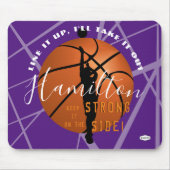 Basketball Gel Mouse Pad Lila HAMbyWG Mousepad (Vorne)