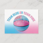 Basketball-Gender-Enthüllungskarte Begleitkarte (Rückseite)