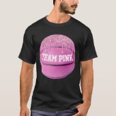 Basketball Gender Reveal Team PINK T - Shirt (Vorderseite)