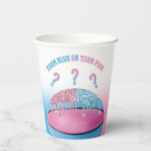 Basketball-Genderoffenbarung Pappbecher (Rückseite)