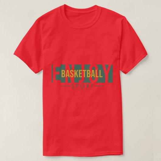 Basketball genießen T-Shirt (Design vorne)
