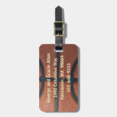 Basketball Gepäckanhänger (Vorderseite vertikal)