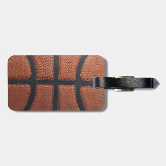Basketball Gepäckanhänger (Rückseite horizontal)