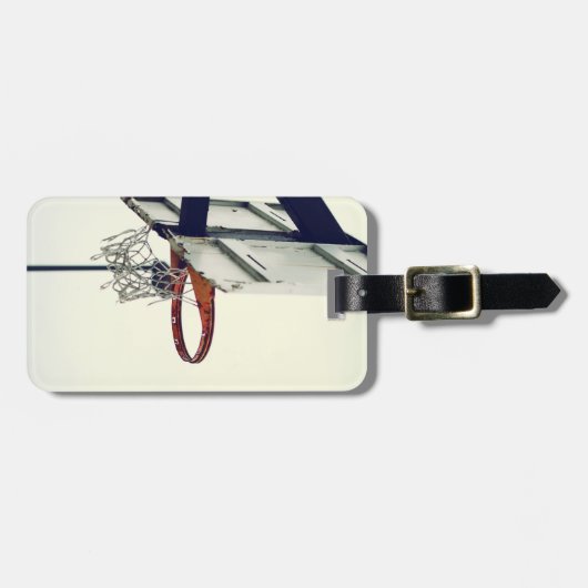 Basketball Gepäckanhänger (Vorderseite horizontal)