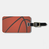 Basketball Gepäckanhänger (Vorderseite horizontal)