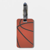 Basketball Gepäckanhänger (Rückseite vertikal)