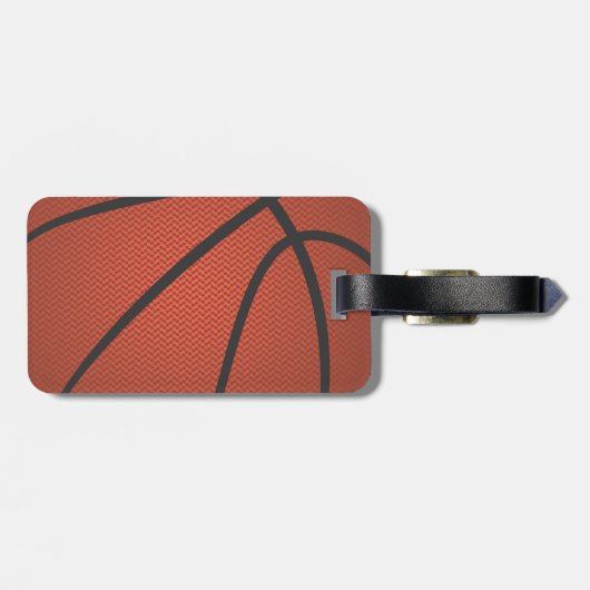 Basketball Gepäckanhänger (Rückseite horizontal)