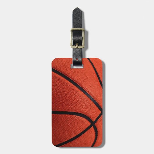 Basketball Gepäckanhänger (Vorderseite vertikal)