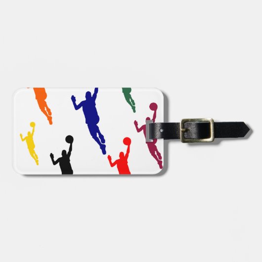 BASKETBALL GEPÄCKANHÄNGER (Vorderseite horizontal)