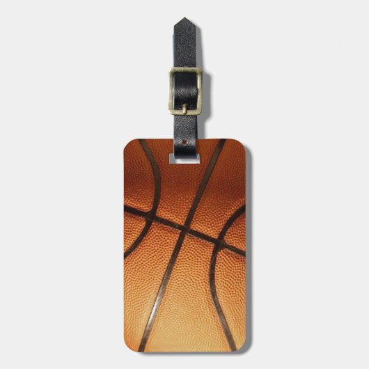 Basketball Gepäckanhänger (Vorderseite vertikal)