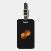 Basketball Gepäckanhänger (Vorderseite vertikal)