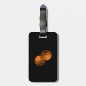 Basketball Gepäckanhänger (Rückseite vertikal)