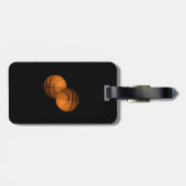 Basketball Gepäckanhänger (Rückseite horizontal)