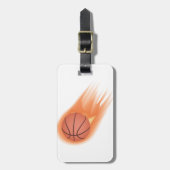 Basketball Gepäckanhänger (Vorderseite vertikal)