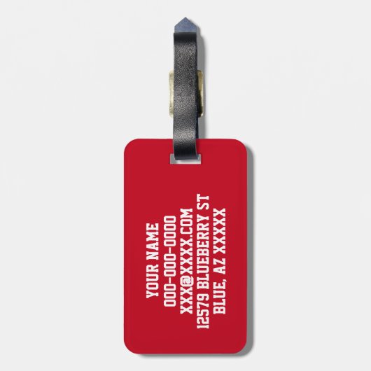 Basketball Gepäckanhänger (Rückseite vertikal)