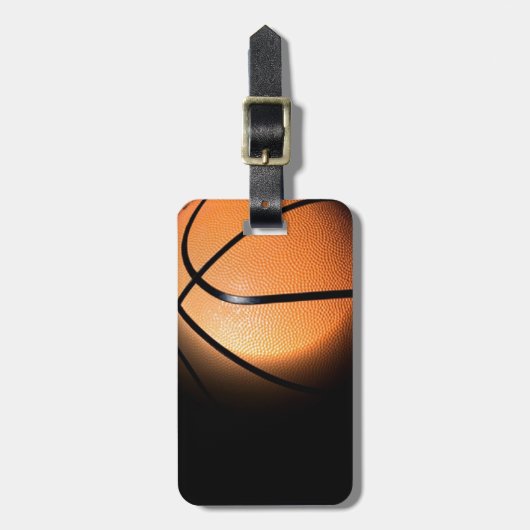 Basketball Gepäckanhänger (Vorderseite vertikal)