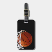 Basketball-Gepäckmarke Gepäckanhänger (Vorderseite vertikal)
