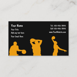 Basketball-Geschäftskarten Visitenkarte