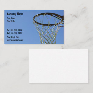 Basketball-Geschäftskarten Visitenkarte