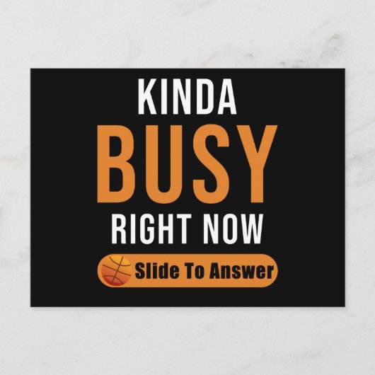 Basketball-Geschenk Funny Sprichwort Postkarte (Vorderseite)