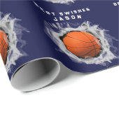 Basketball-Geschenk Geschenkpapier (Rolleneckpunkt)