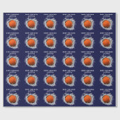Basketball-Geschenk Geschenkpapier (Flach)