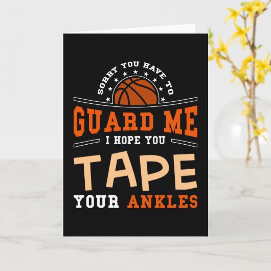 Basketball-Geschenk Karte (Gelbe Blume)