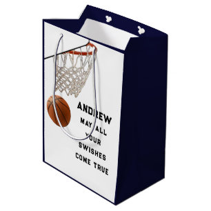 Basketball Geschenk Mittlere Geschenktasche Mittlere Geschenktüte