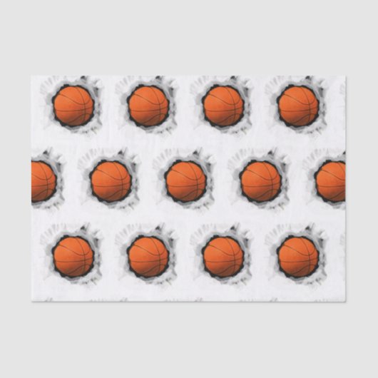 Basketball-Geschenk Seidenpapier (Vorderseite)