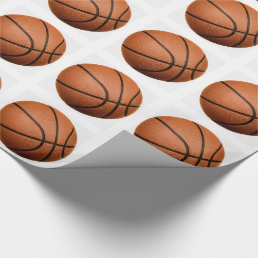 Basketball Geschenk Weihnachtswrapping Papier Geschenkpapier (Ecke)