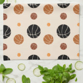 Basketball, Geschenkmuster Geschirrtuch (Gefaltet)