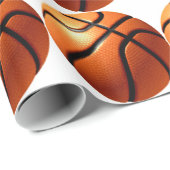 Basketball Geschenkpapier (Rolleneckpunkt)