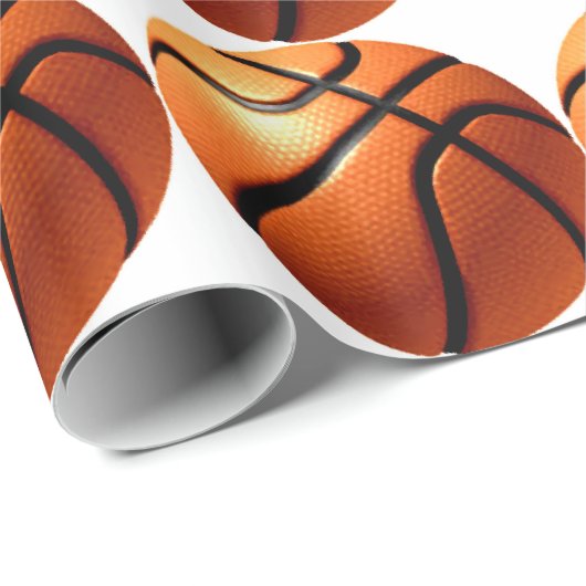 Basketball Geschenkpapier (Rolleneckpunkt)