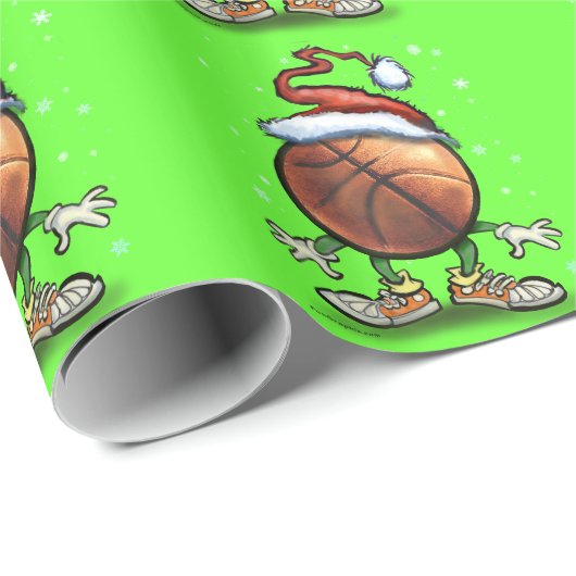 Basketball Geschenkpapier (Rolleneckpunkt)