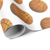 Basketball Geschenkpapier (Rolleneckpunkt)