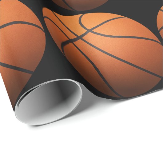 Basketball Geschenkpapier (Rolleneckpunkt)