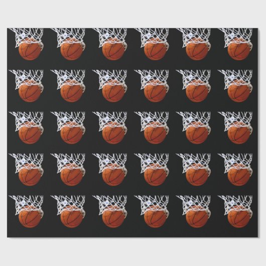 Basketball Geschenkpapier (Flach)