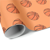Basketball Geschenkpapier (Rolleneckpunkt)