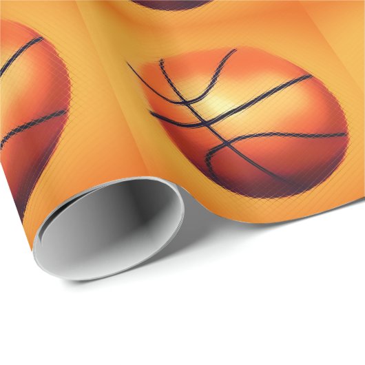 Basketball Geschenkpapier (Rolleneckpunkt)
